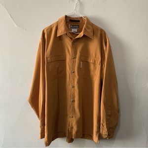 Columbia Sportswear sweat wicking button up shirt
